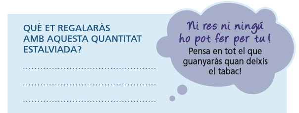 Que et regalaras per deixar de fumar